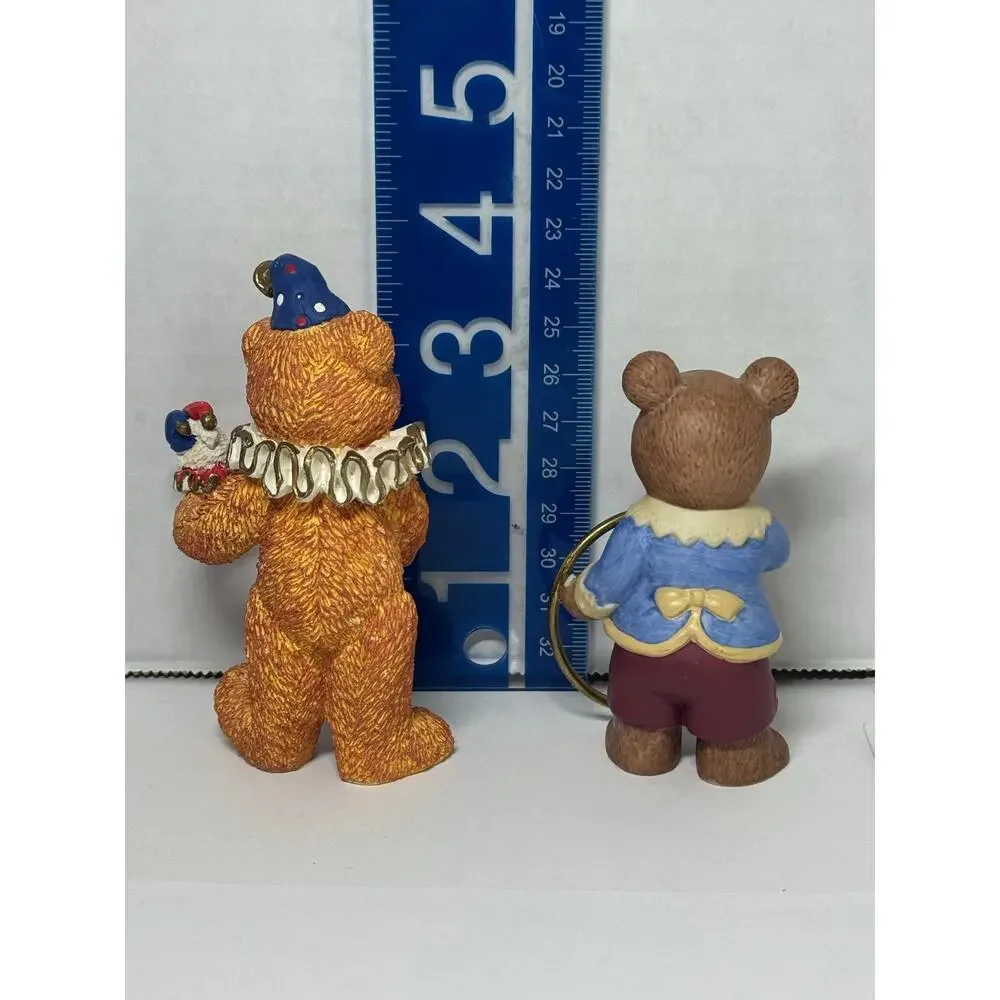 Vintage 1996 Bronson Collectibles Porcelain Lot of 2 Circus & Town Country Bear